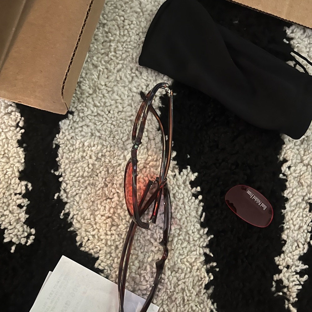 Brown Glasses with Case
